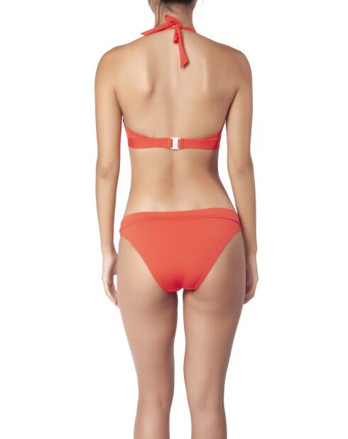 Feiertags-orangefarbenes Bralette-Bikinioberteil