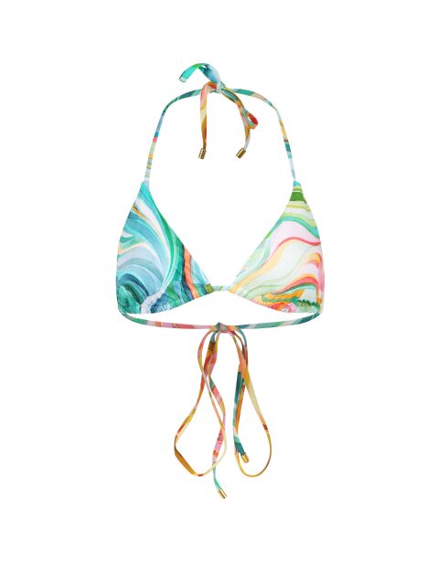 Summer Days pastelblauwe driehoekige bikinitop