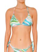 Top bikini a triangolo blu pastello Summer Days