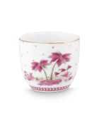Mooi roze/gouden eierdopje met stippen - 4x4,7x15cm
