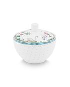 Graziosa zuccheriera a pois bianco/oro, 300 ml