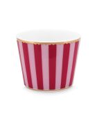 Coquetier Love Birds Bande rouge/rose - 4x4,9x4,9cm