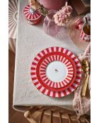 Coquetier Love Birds Bande rouge/rose - 4x4,9x4,9cm