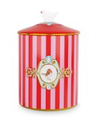 Love Birds Medallion Pink Stripes Snoepdoos