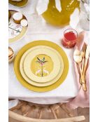 Mini plat à cake La Majorelle Jaune - 21cm