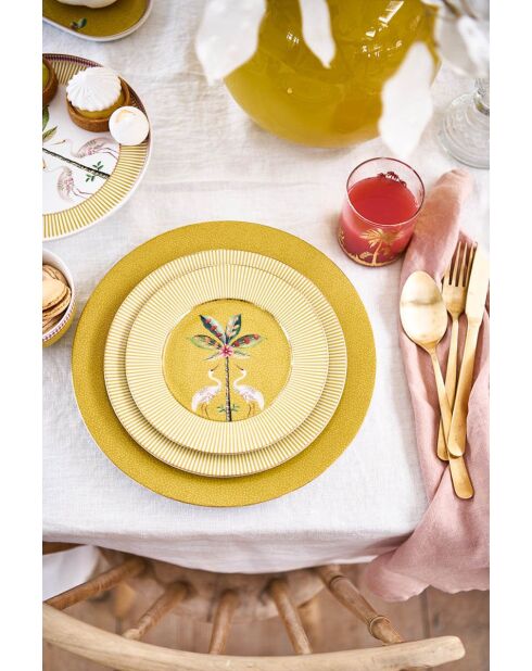 Mini plat à cake La Majorelle Jaune - 21cm