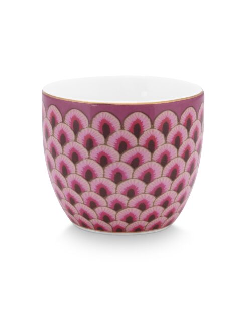 Flower Festival Eierbecher, Motiv Jakobsmuschel, rosa, 4 x 4,7 x 4,7 cm