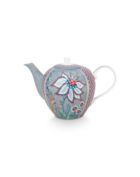 Flower Festival Teekanne hellblau - 1.6L