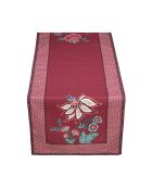 Chemin de table Flower Festival Framboise - 50x150cm