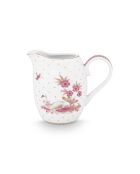 Mooie wit/gouden zalfpot met stippen - 250 ml