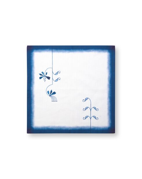 Set de 2 servilletas azules de Pip & The Blue Bird Flower, 40 x 40 cm
