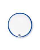 Pip & The Blue Bird Tie&Dye Teller, Weiß/Blau, 18 cm, 6 Stück