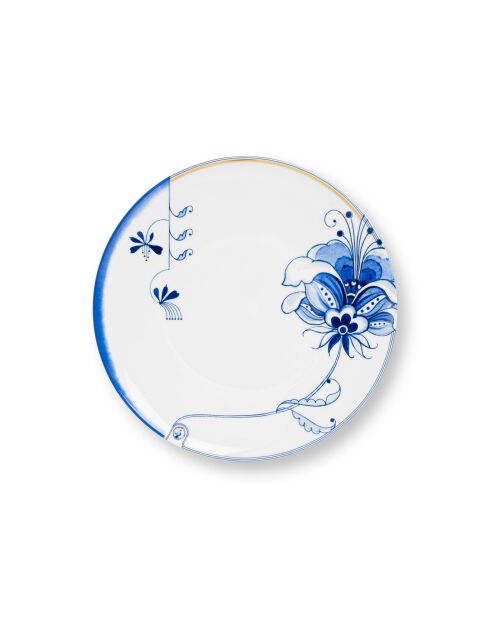 Plato Pip&The Blue Bird blanco/azul - 30 cm