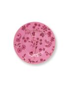 6 hübsche pinke Petit-Four-Teller — 12 cm