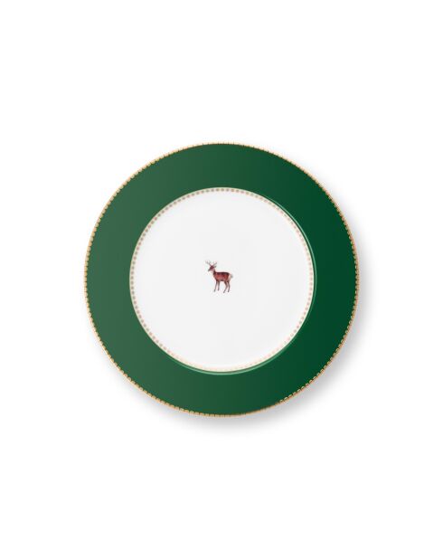 Dessertteller Love Birds, 21 cm, Dunkelgrün, 6 Stück