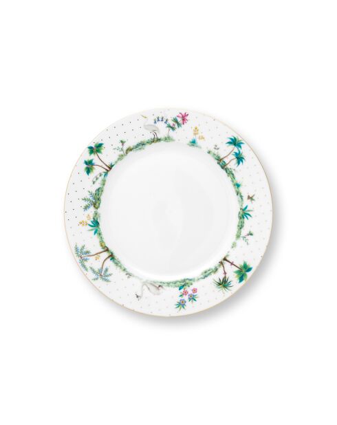 6 Assiettes Jolie Pois blanches - 23cm