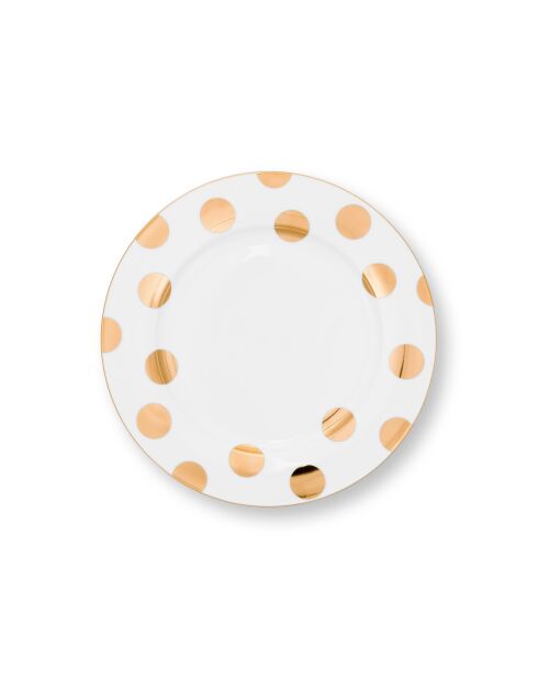 Set de 2 platos Dot Delight blanco - 26,5 cm