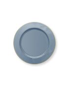 Flower Festival Präsentationsteller aus hellblauem Metall — 32 cm