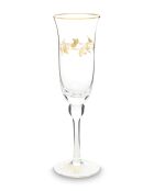 6 transparante liefdesvogels champagnefluit - 220 ml