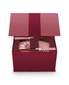 Confezione regalo 2 ciotole e 2 paia di bacchette Oriental Flower Festival rosa - 12 cm