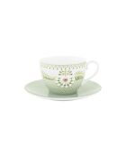 Paar groene theekopjes Lily & Lotus - 280 ml