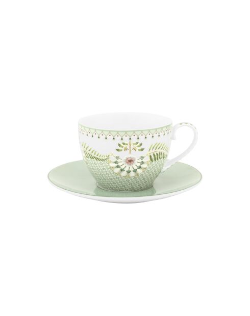 Paire tasse thé Lily & Lotus vert - 280ml
