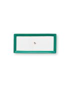 Plat à cake Love Birds Emeraude - 33,3x15,5cm