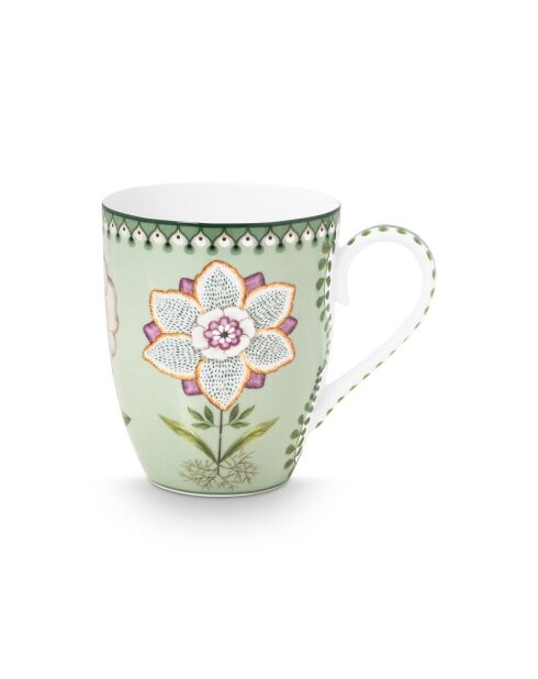 Grand mug Lily & Lotus vert - 350ml