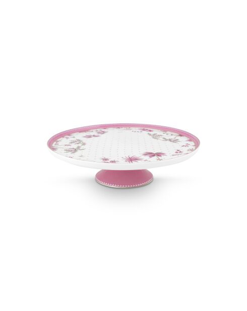 Mini Plat à gâteau Jolie rose/Or - 21cm