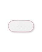 Petit plat ovale Jolie rose/Or - 25x12cm