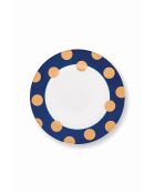 Set mit 2 Tellern Dot Delight marineblau - 23 cm