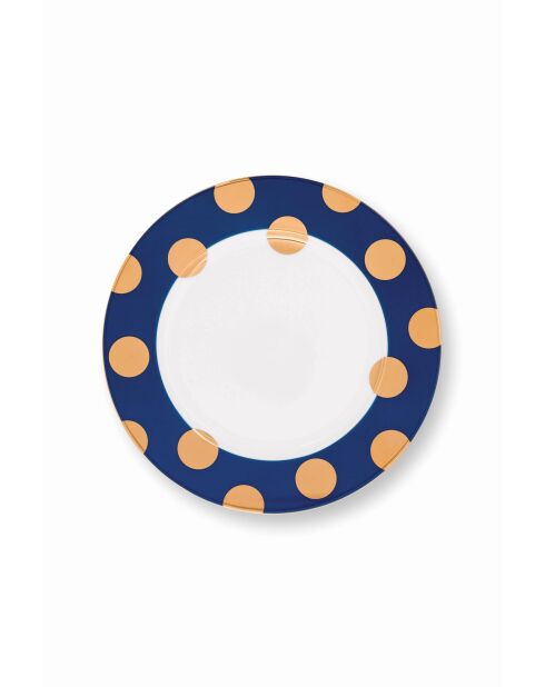 Set mit 2 Tellern Dot Delight marineblau - 23 cm