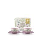 Coffret 2 Paires tasses thé Lily & Lotus multicolores - 280ml