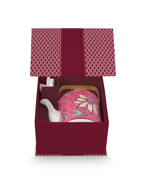 Coffret Cadeau Théière Oriental Flower Festival rose - 1L