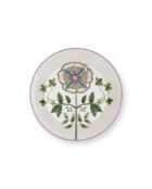 6 cremefarbene Petit-Four-Teller von Lily & Lotus, 12 cm