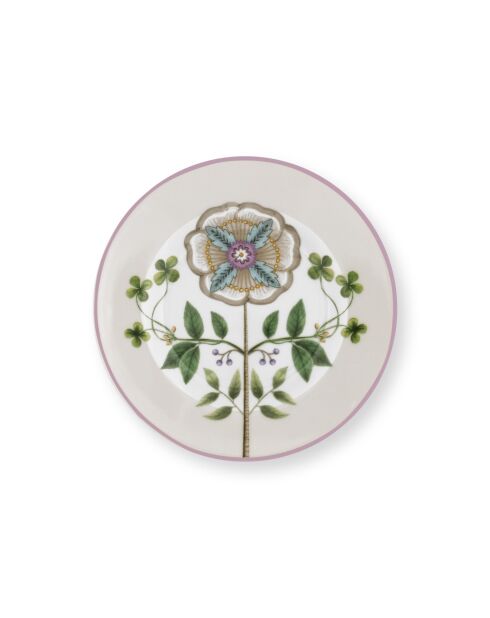 6 cremefarbene Petit-Four-Teller von Lily & Lotus, 12 cm