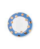 Set de 2 platos Dot Delight azul claro - 26,5 cm