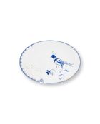 Plato ovalado blanco Pip&The Blue Bird, 30 x 21,5 cm
