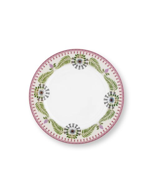6 Dessertteller von Lily & Lotus, cremefarben, 23 cm