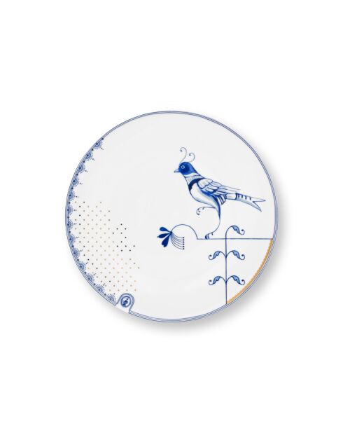 Pip&The Blue Bird Teller, 25,5 cm, Weiß, 6 Stück