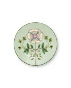 Lily & Lotus Petit Four Teller, 12 cm, hellgrün, 6 Stück