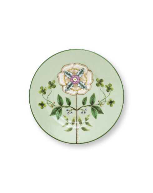 Lily & Lotus Petit Four Teller, 12 cm, hellgrün, 6 Stück