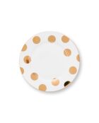 Set mit 2 Tellern Dot Delight weiß - 21cm