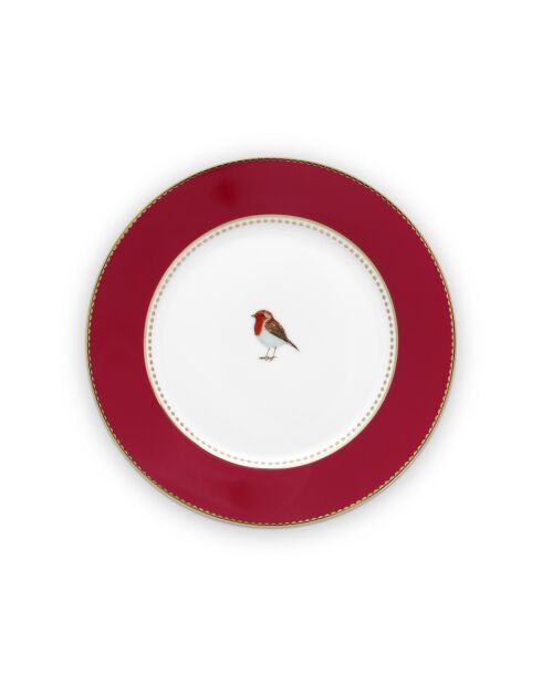 6 Love Birds Brotteller, 17 cm, Rot