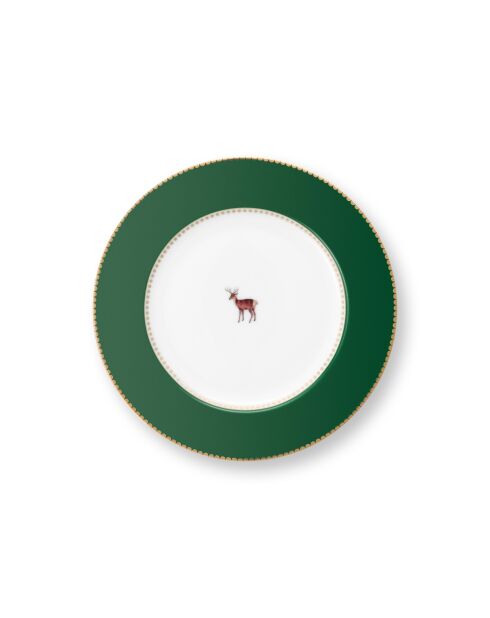 6 Love Birds Brotteller, 17 cm, dunkelgrün