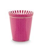 Mugs & Match Set — Kleine Tasse ohne Henkel Royal Tiles & Pink Beutelablage — 10,3 x 9 x 9 cm