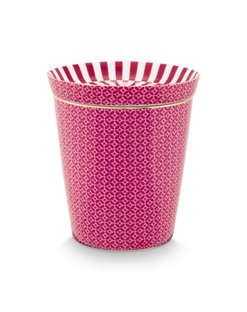 Set Mugs & Match - Petit mug sans anse Royal Tiles & Repose sachet rose - 10,3x9x9cm