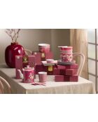 Set regalo 4 tazze senza manici Oriental Flower Festival rosa - 230ml