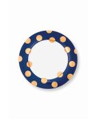 Set de 2 platos Dot Delight azul marino - 26,5 cm