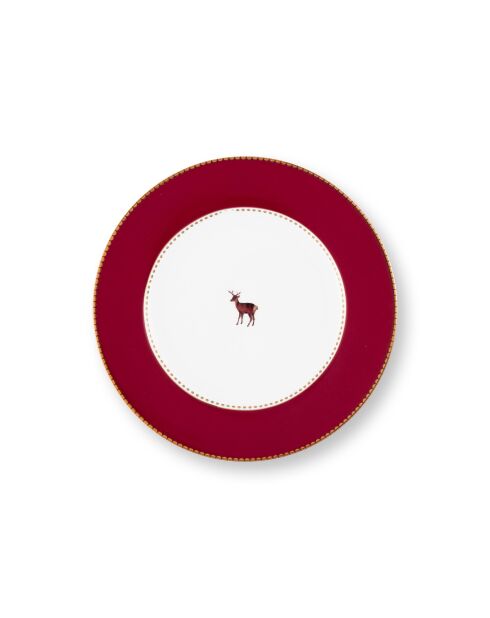 Teller „Love Birds“, 17 cm, Rot, 6 Stück